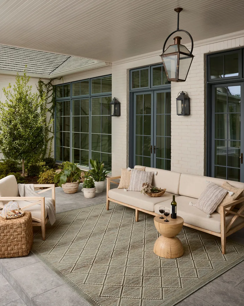 Celica Gray 5' x 7'7 Indoor/Outdoor Rug - Image 2