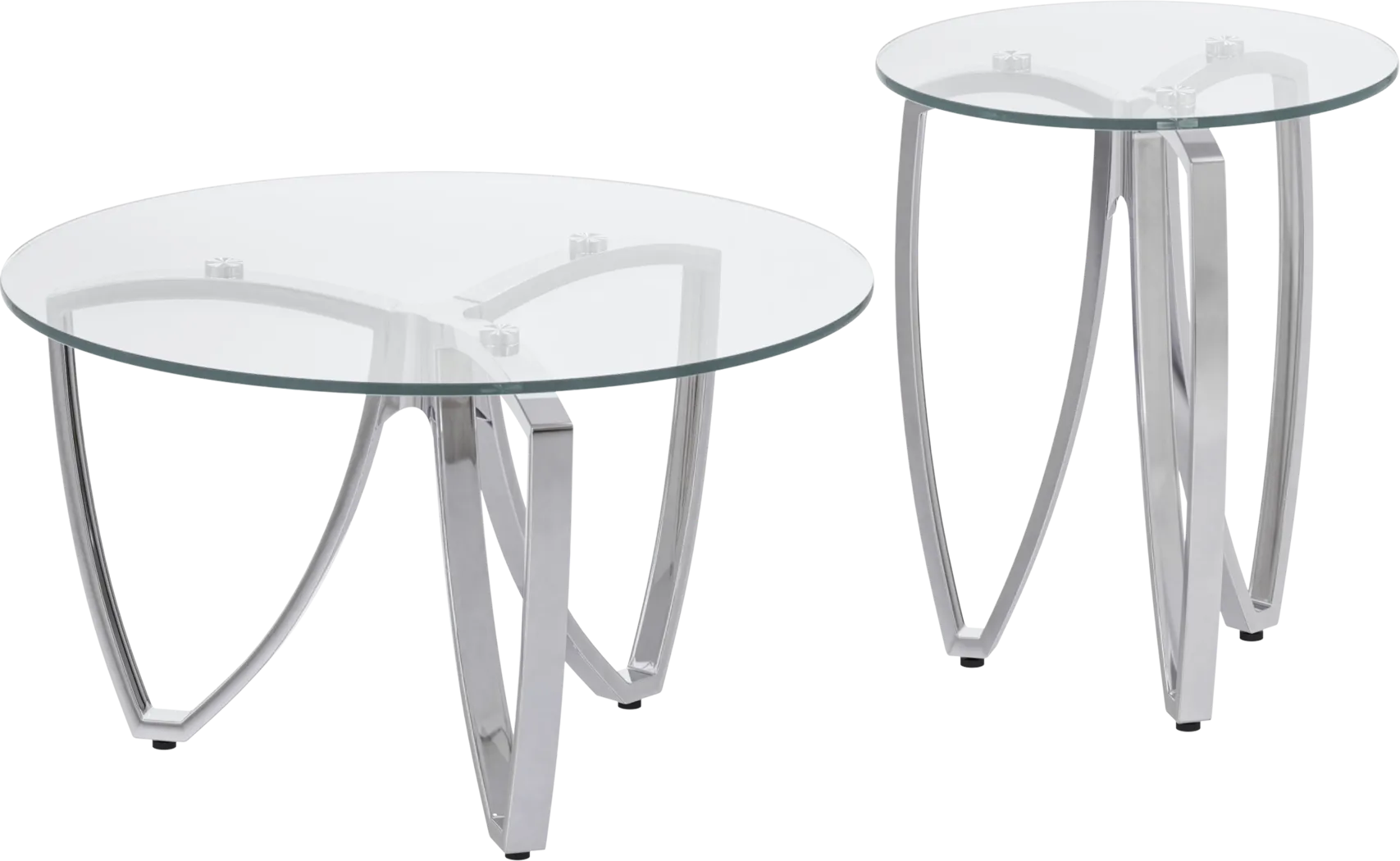 Celine Silver 2 Pc Table Set - Thumbnail - Image 1