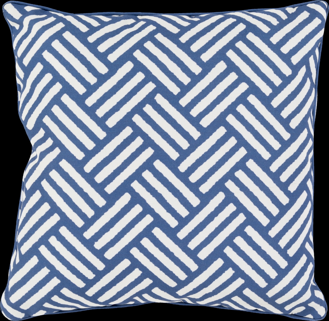 Celisa Navy Indoor/Outdoor Accent Pillow - Thumbnail - Image 1