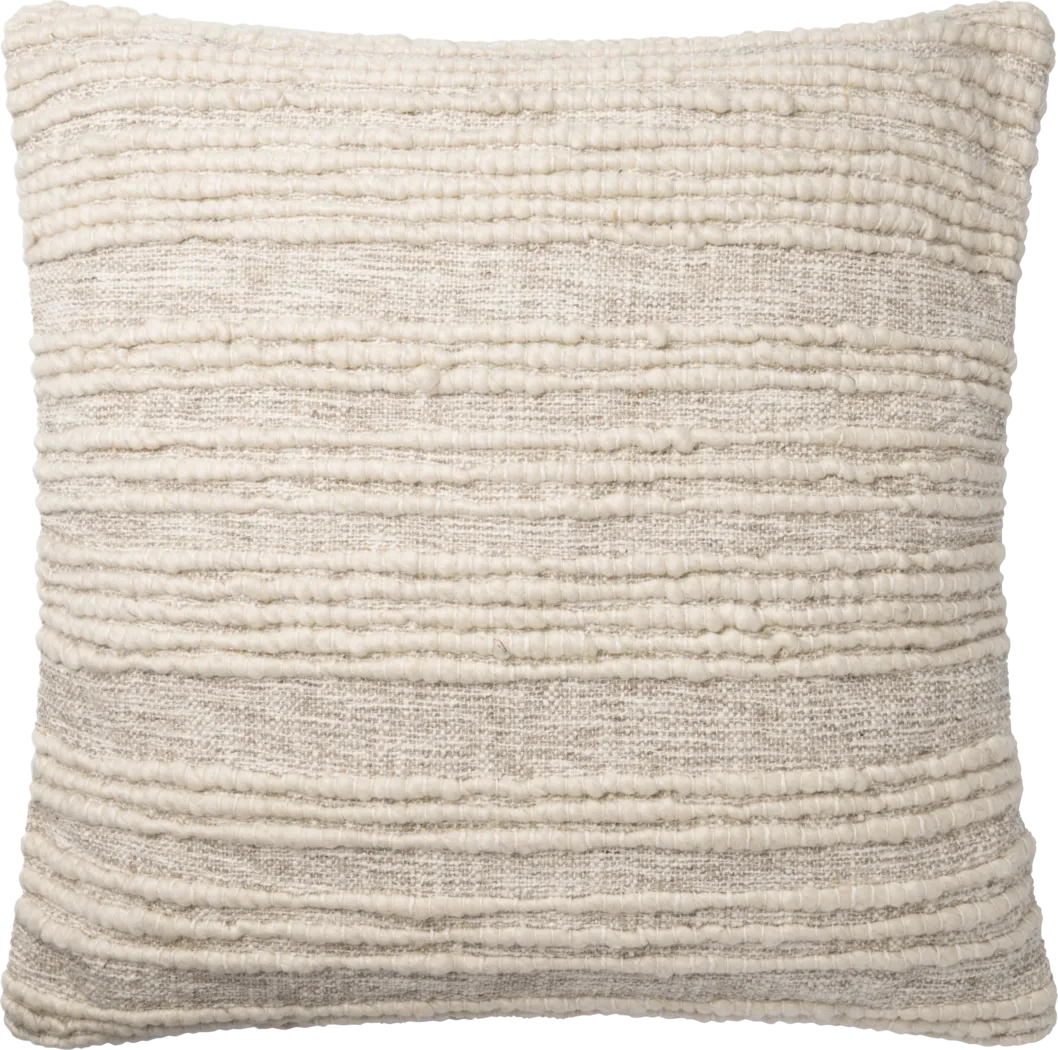 Cella Beige Accent Pillow - Thumbnail - Image 1