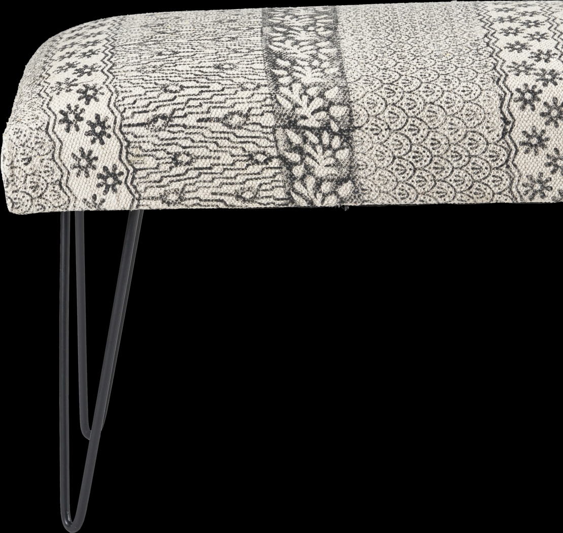 Cellica Gray/White Bench - Thumbnail - Image 4