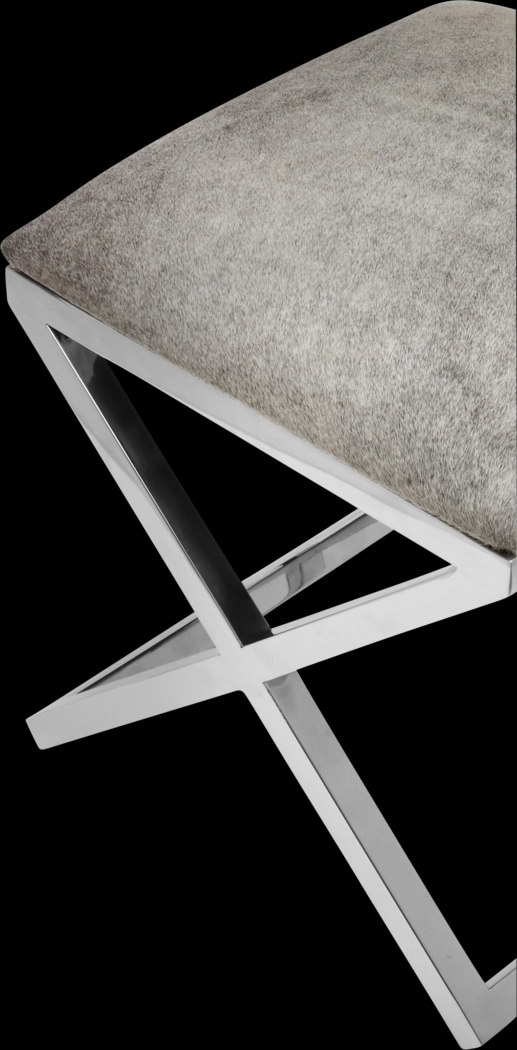 Celome Gray Ottoman - Thumbnail - Image 4