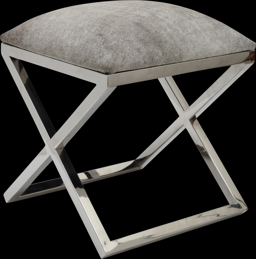 Celome Gray Ottoman - Thumbnail - Image 1