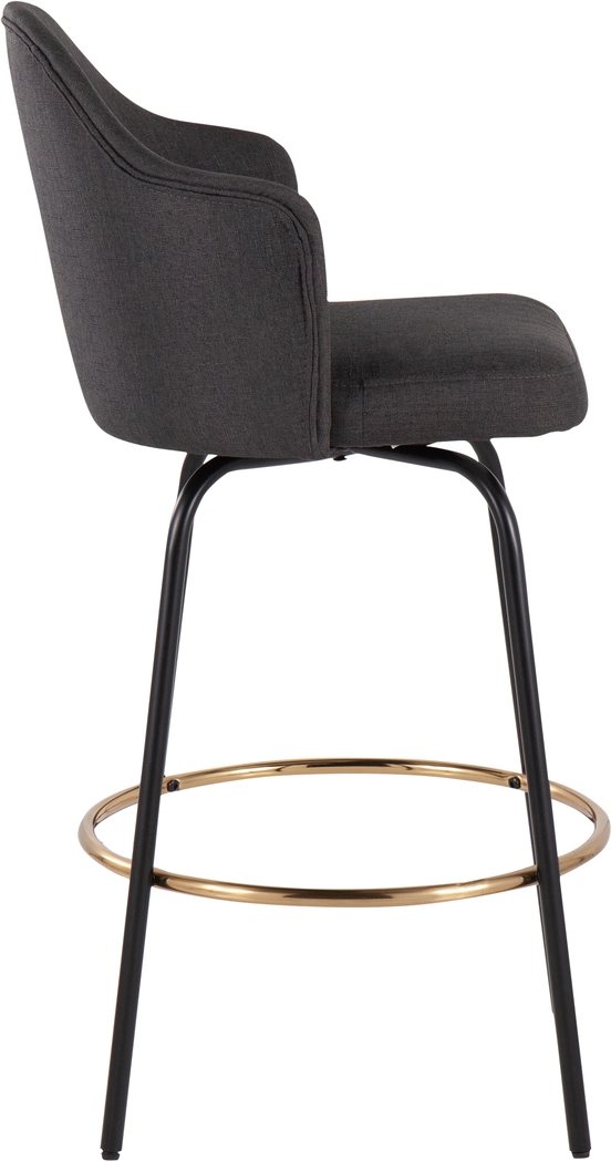 Cenarian Charcoal Counter Height Stool, Set of 2 - Thumbnail - Image 3