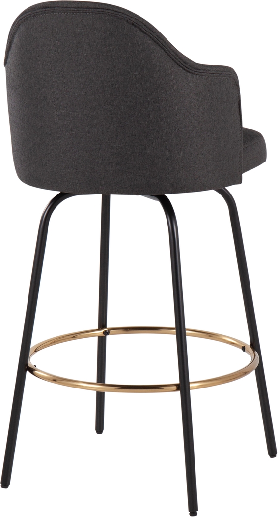Cenarian Charcoal Counter Height Stool, Set of 2 - Thumbnail - Image 4