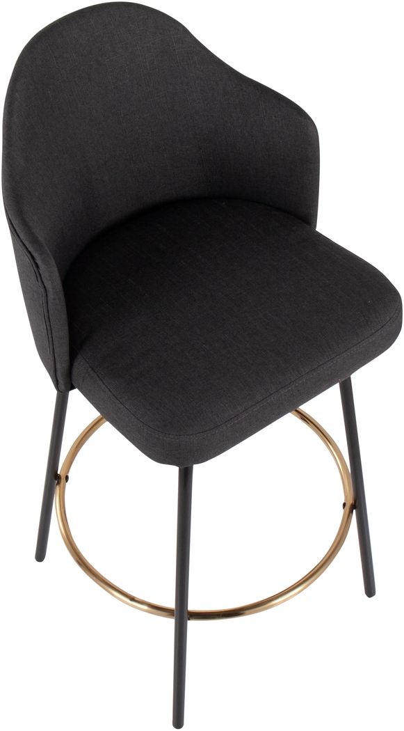 Cenarian Charcoal Counter Height Stool, Set of 2 - Thumbnail - Image 7