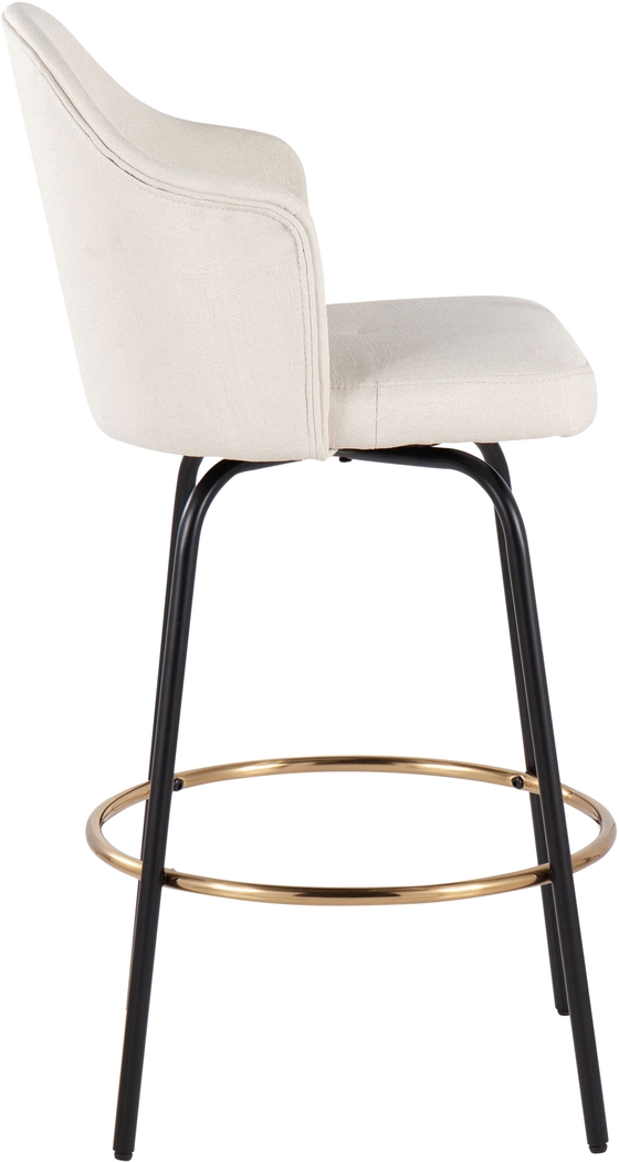 Cenarian Cream Counter Height Stool, Set of 2 - Thumbnail - Image 3