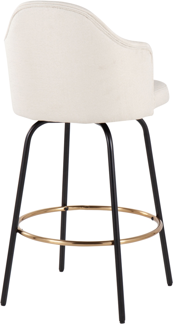 Cenarian Cream Counter Height Stool, Set of 2 - Thumbnail - Image 4