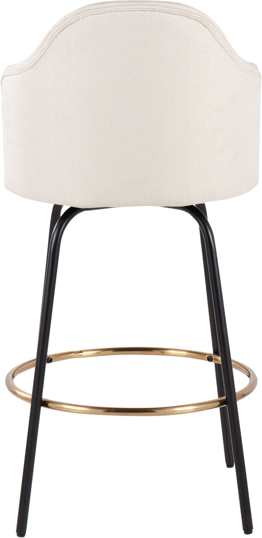 Cenarian Cream Counter Height Stool, Set of 2 - Thumbnail - Image 5