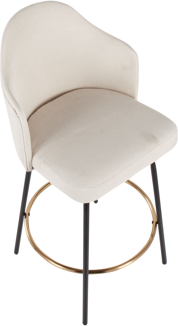 Cenarian Cream Counter Height Stool, Set of 2 - Thumbnail - Image 7