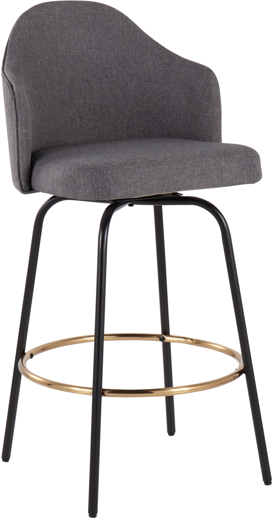 Cenarian Gray Counter Height Stool, Set of 2 - Thumbnail - Image 2