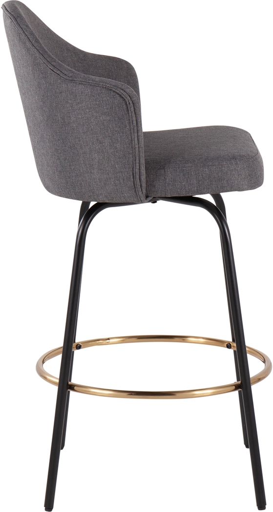 Cenarian Gray Counter Height Stool, Set of 2 - Thumbnail - Image 3