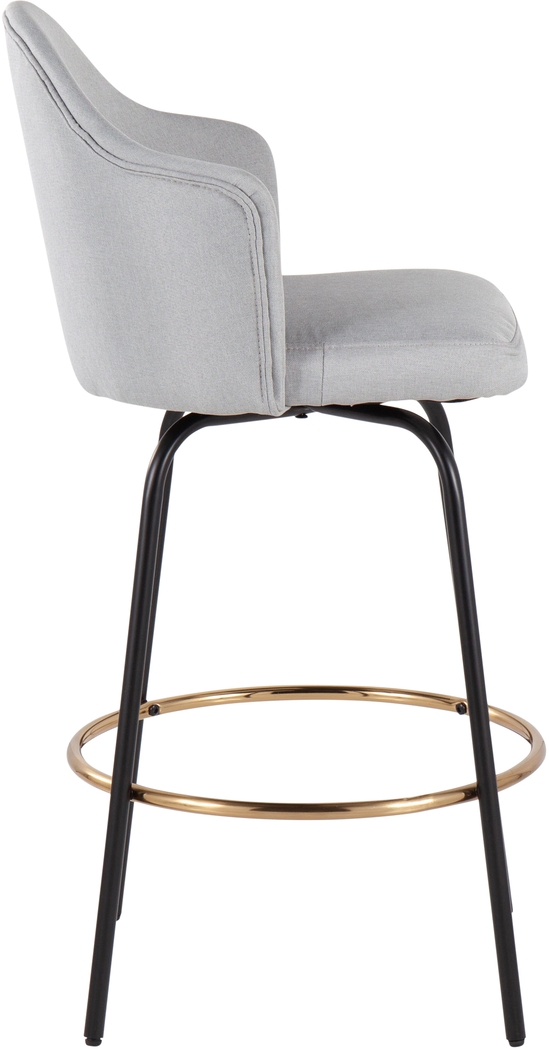 Cenarian Light Gray Counter Height Stool, Set of 2 - Thumbnail - Image 3