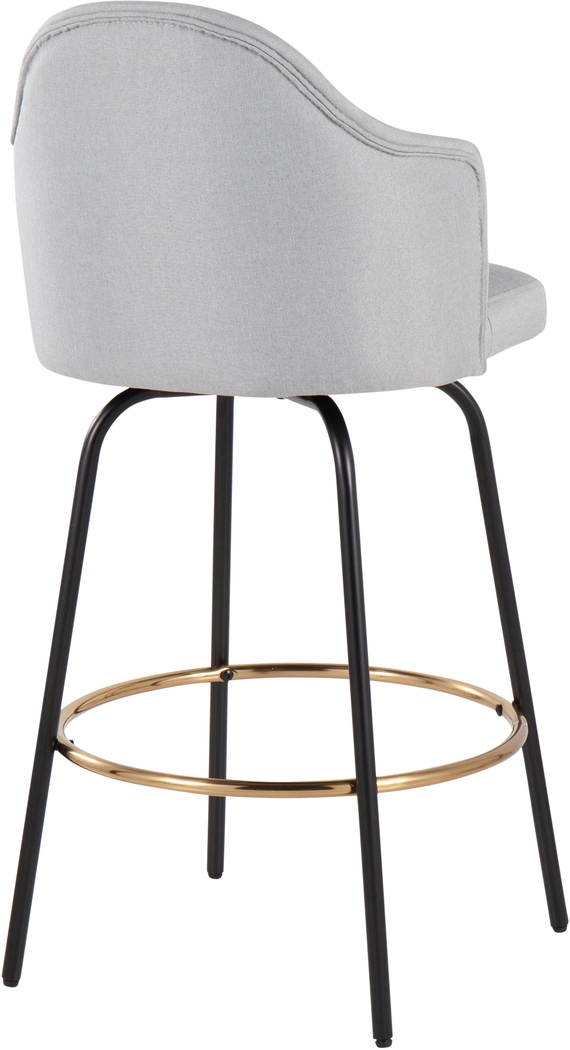 Cenarian Light Gray Counter Height Stool, Set of 2 - Thumbnail - Image 4