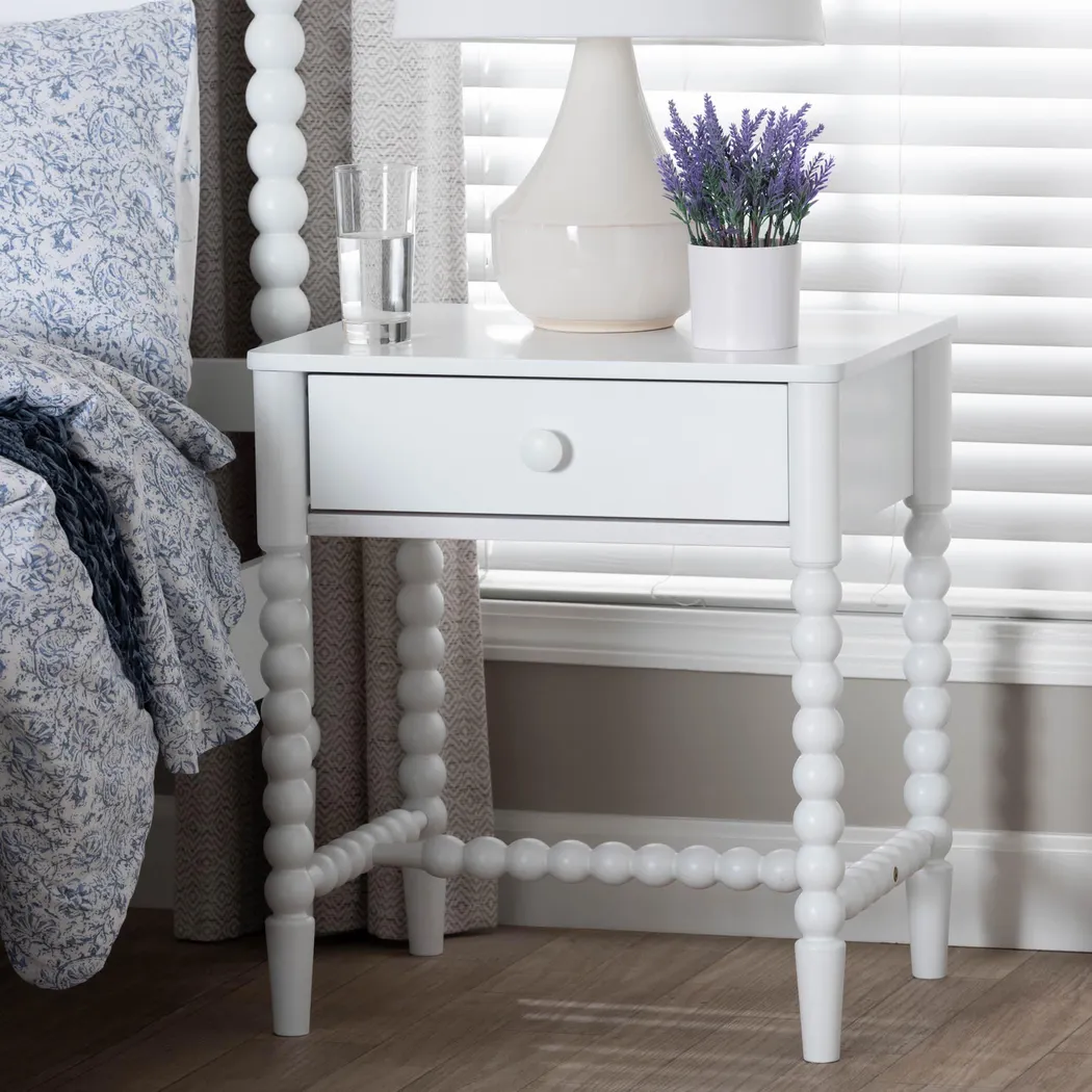 Cenda White Nightstand - Image 2
