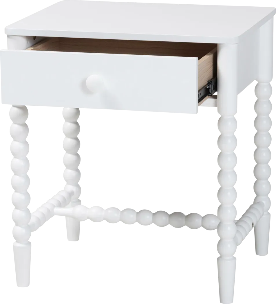 Cenda White Nightstand - Image 3