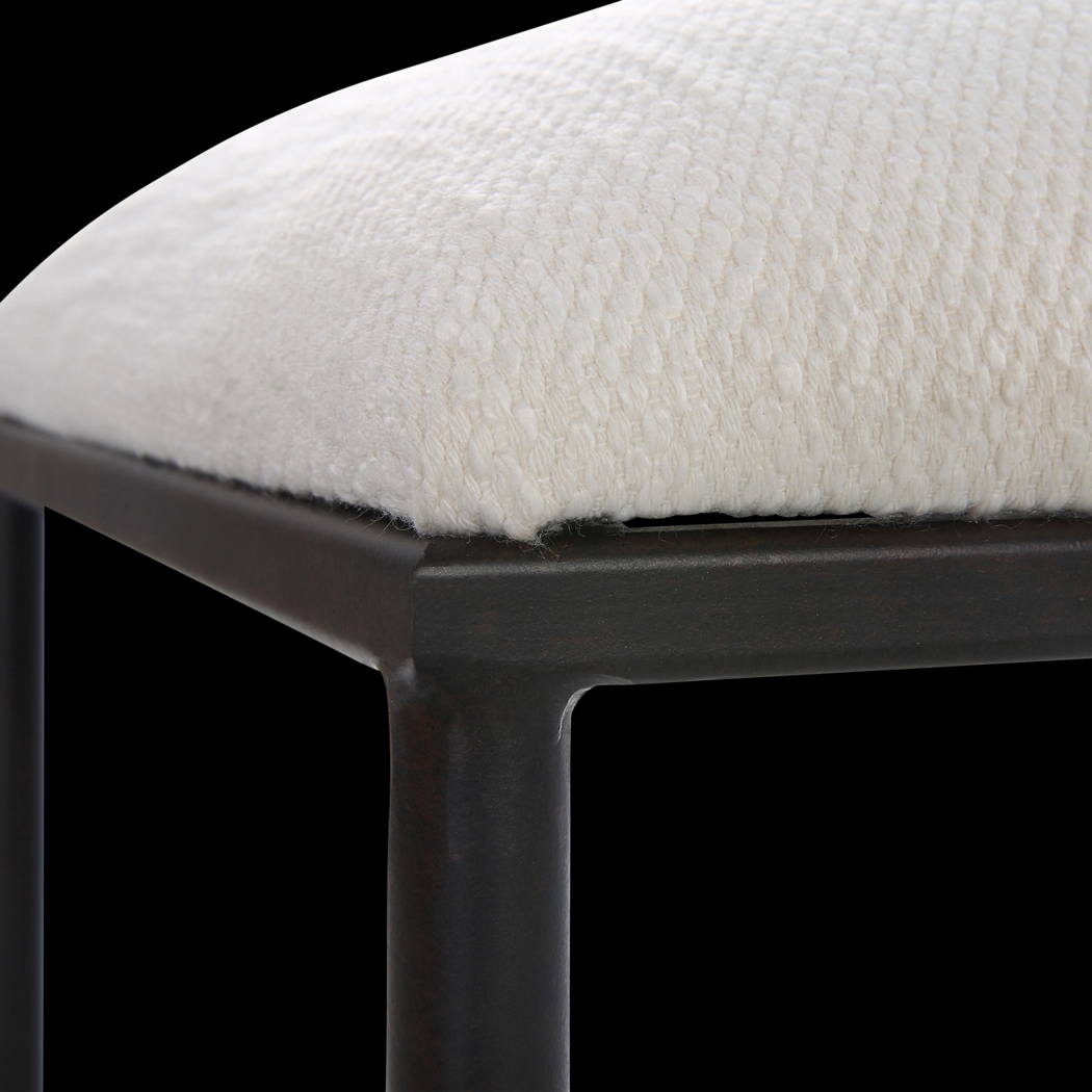 Cenera White Accent Bench - Thumbnail - Image 3