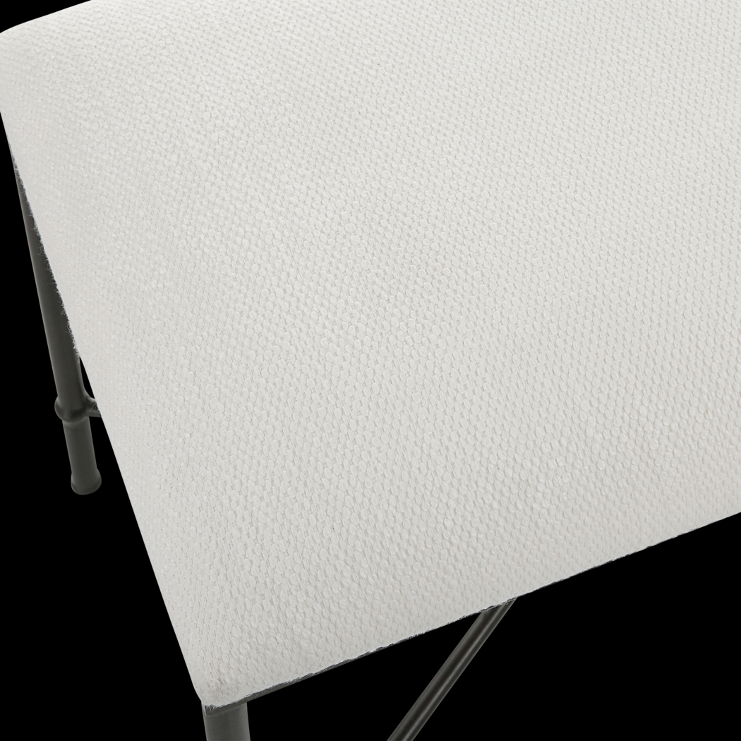 Cenera White Accent Bench - Thumbnail - Image 4