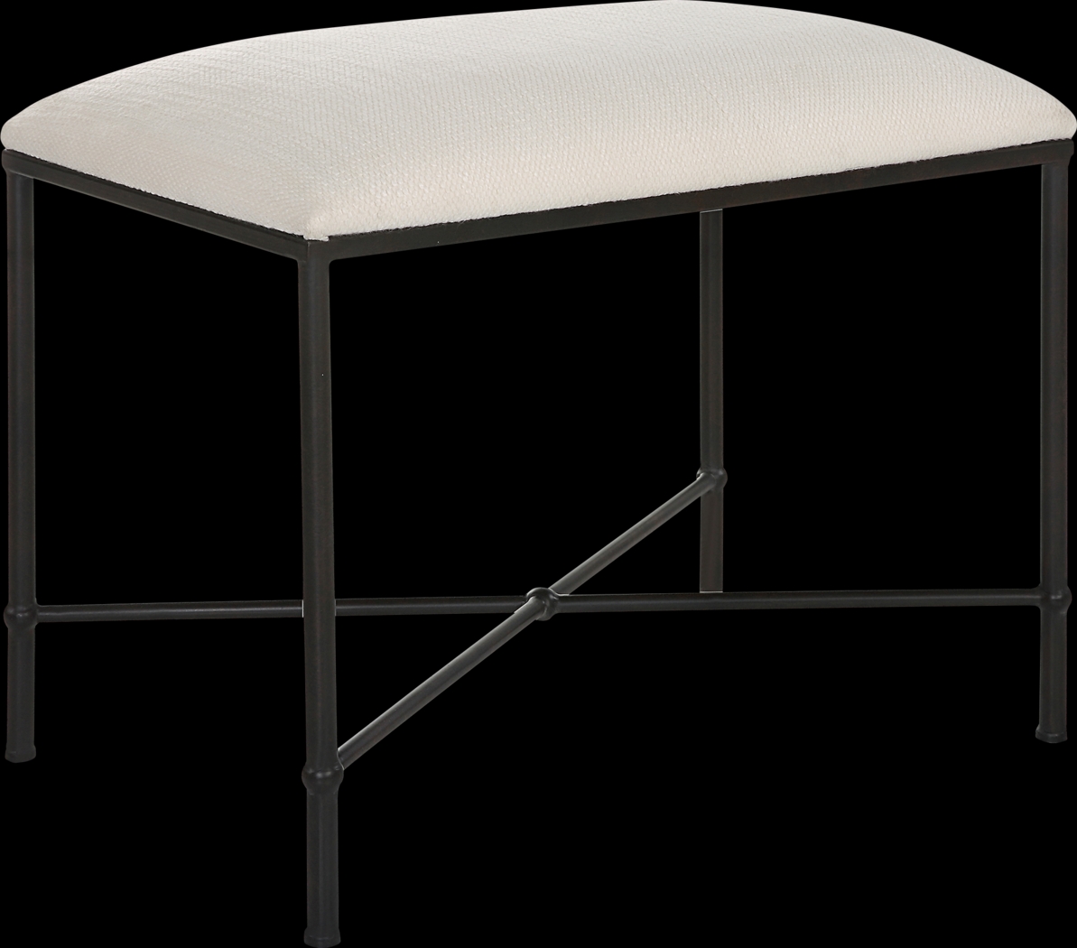 Cenera White Accent Bench - Thumbnail - Image 1