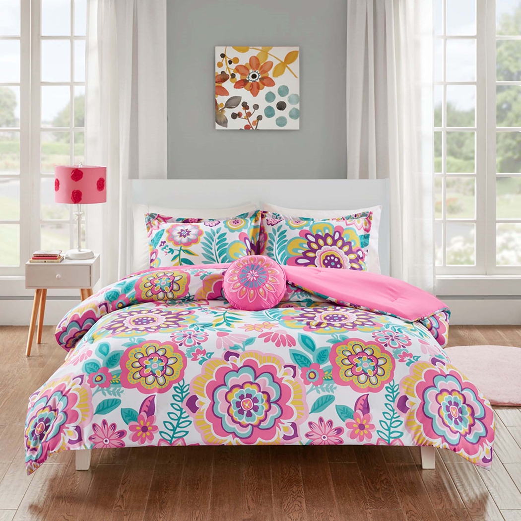 Cenni Pink Full Comforter - Thumbnail - Image 2