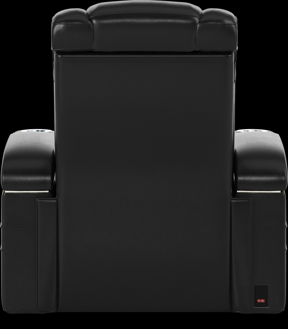 Cenova Black Leather 3 Pc Dual Power Reclining Living Room - Thumbnail - Image 24