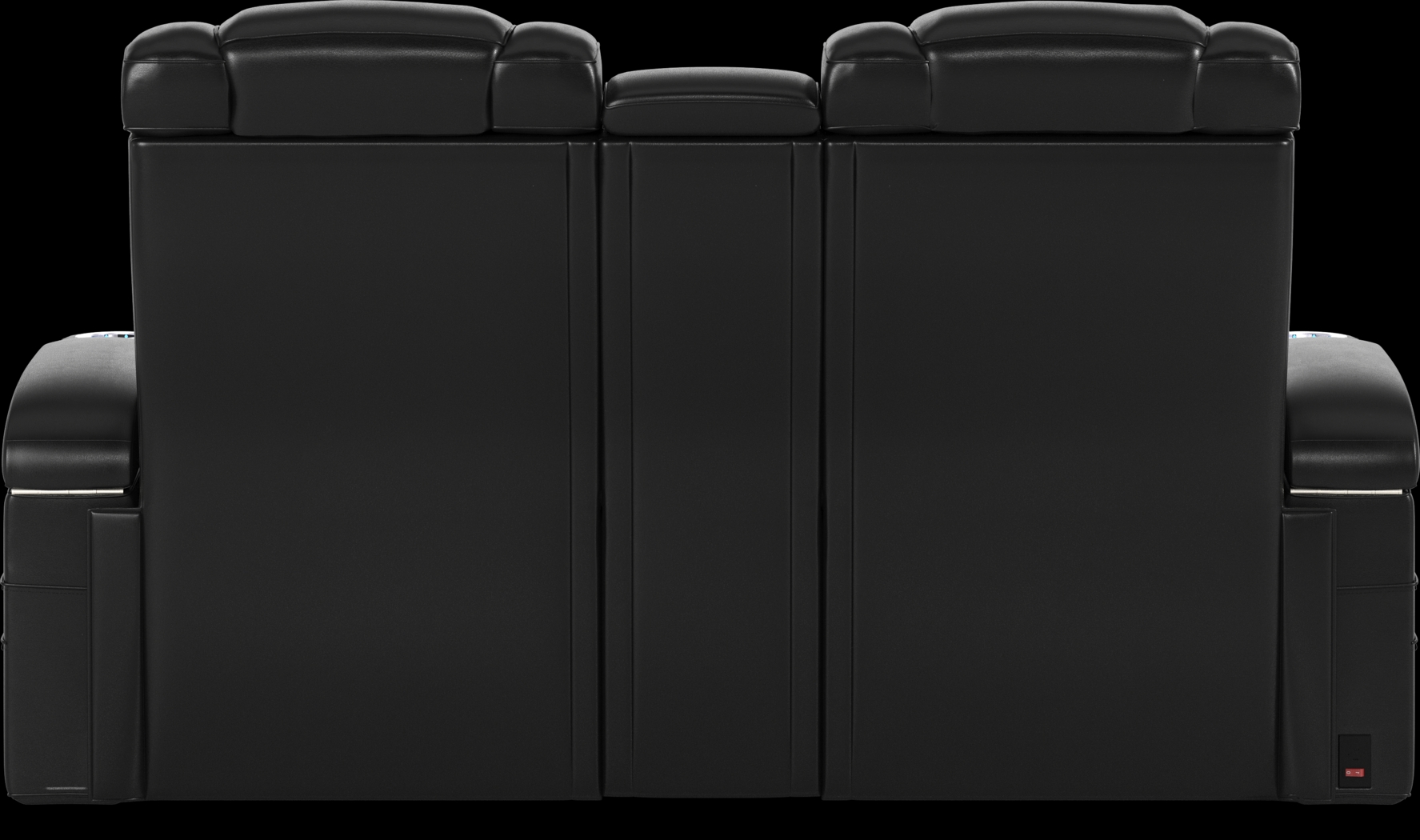 Cenova Black Leather 3 Pc Dual Power Reclining Living Room - Thumbnail - Image 15