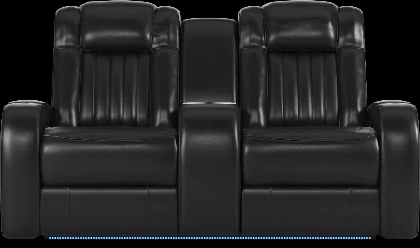 Cenova Black Leather 3 Pc Dual Power Reclining Living Room - Thumbnail - Image 12