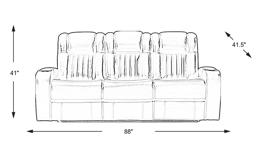 Dimension Image. Please refer to the Dimension Tab on this page for dimension details.