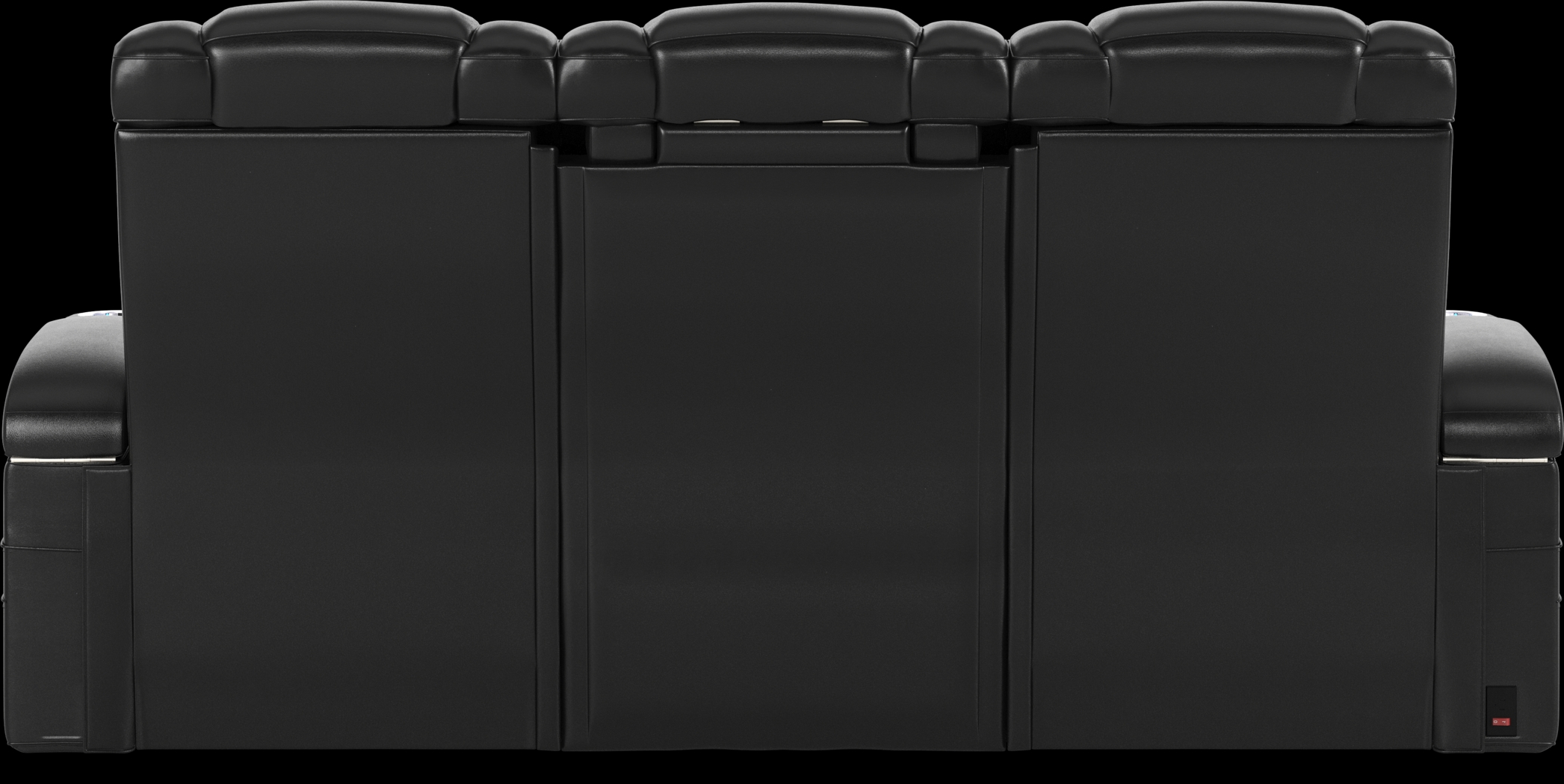 Cenova Black Leather 3 Pc Dual Power Reclining Living Room - Thumbnail - Image 7