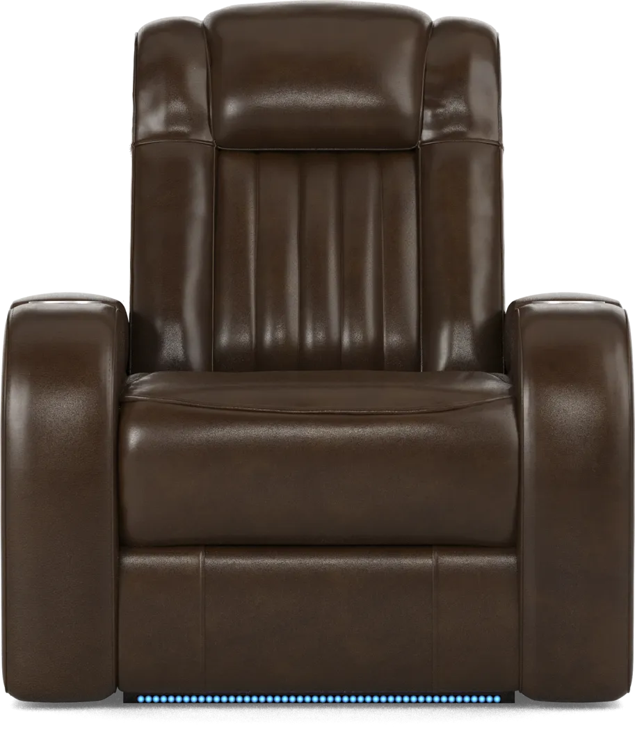 Cenova Brown Leather 3 Pc Living Room with Dual Reclining Sofa - Thumbnail - Image 19