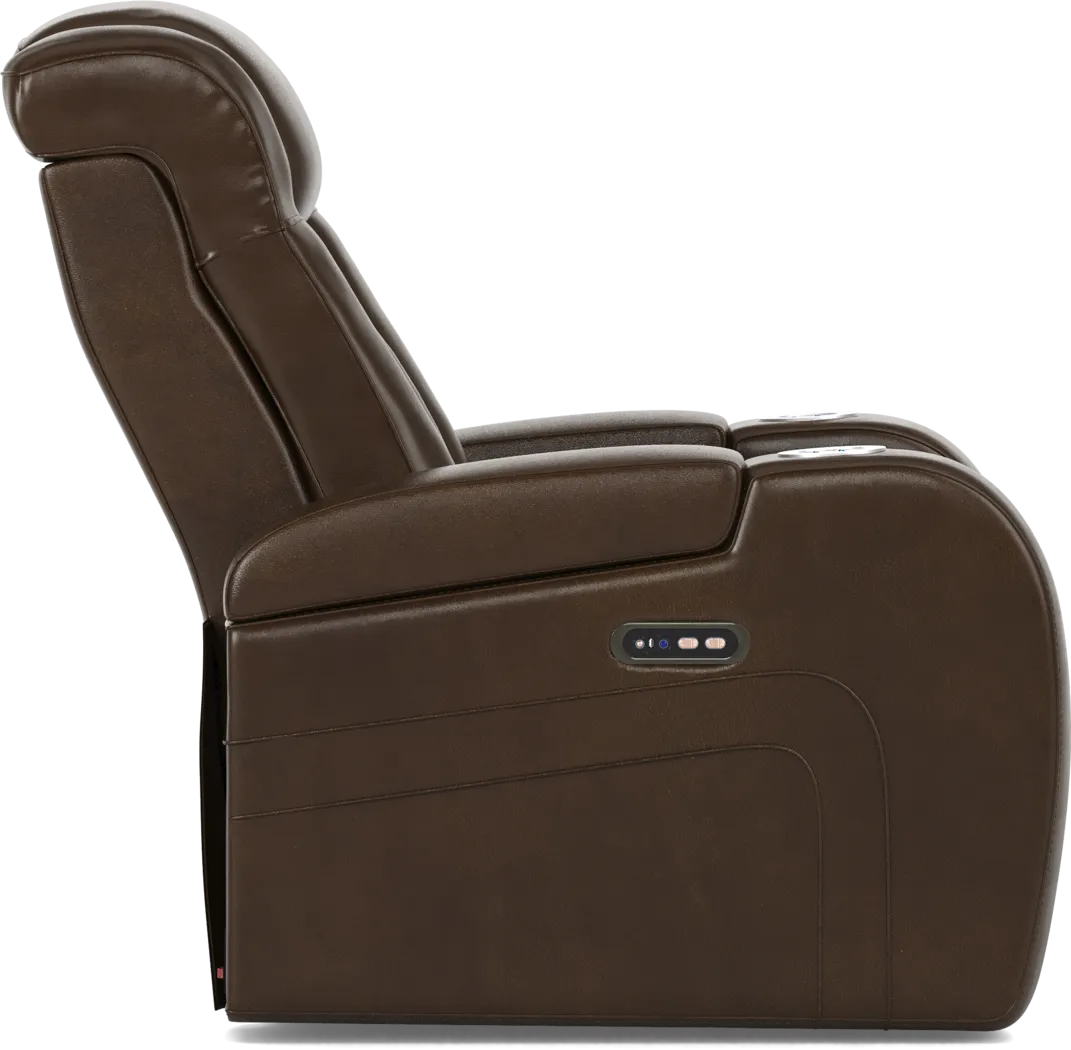 Cenova Brown Leather 3 Pc Living Room with Dual Reclining Sofa - Thumbnail - Image 20