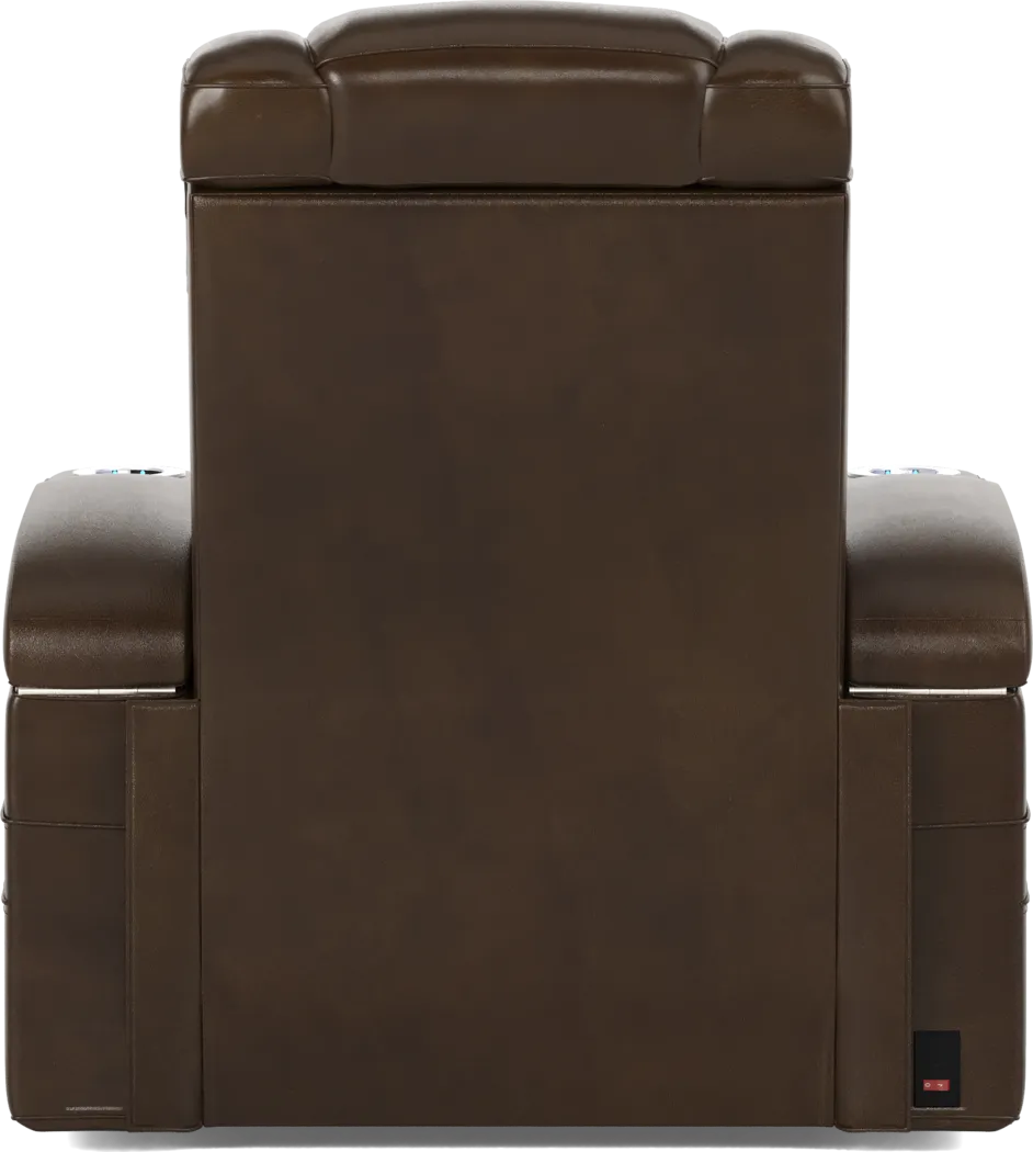 Cenova Brown Leather 3 Pc Living Room with Dual Reclining Sofa - Thumbnail - Image 21