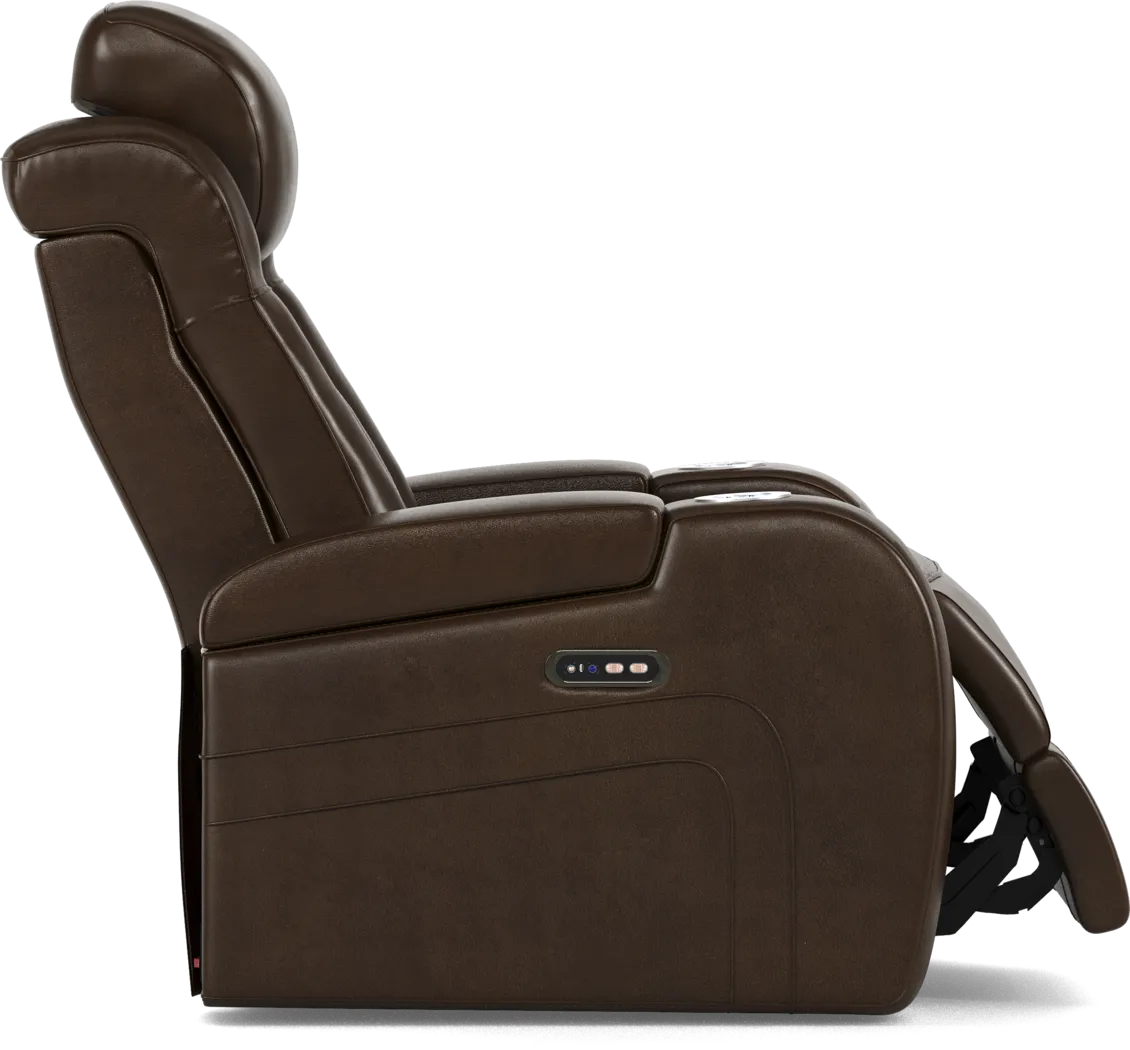 Cenova Brown Leather 3 Pc Living Room with Dual Reclining Sofa - Thumbnail - Image 23