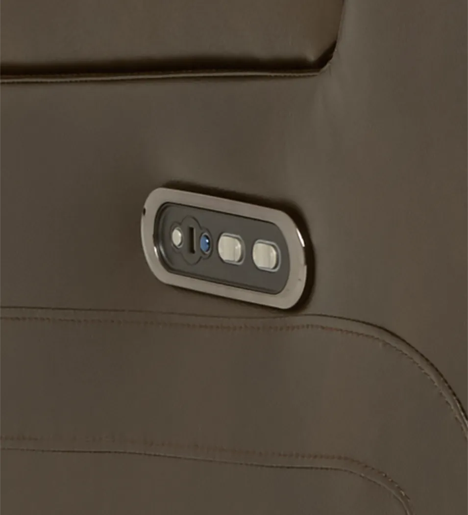 Cenova Brown Leather 3 Pc Living Room with Dual Reclining Sofa - Thumbnail - Image 13