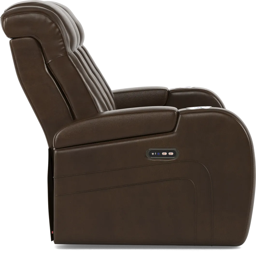 Cenova Brown Leather 3 Pc Living Room with Dual Reclining Sofa - Thumbnail - Image 5