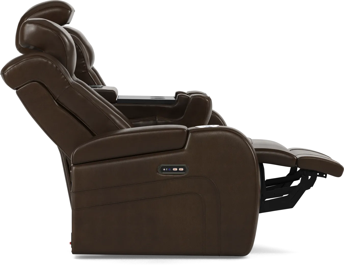 Cenova Brown Leather 3 Pc Living Room with Dual Reclining Sofa - Thumbnail - Image 6