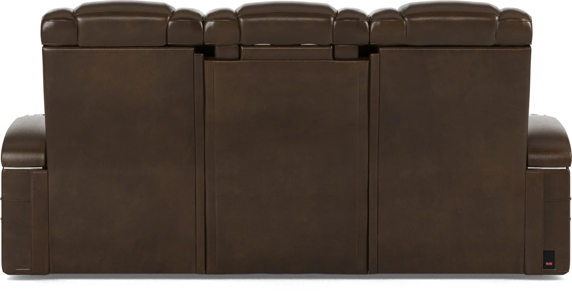 Cenova Brown Leather 3 Pc Living Room with Dual Reclining Sofa - Thumbnail - Image 8