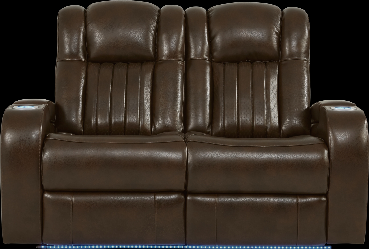Cenova Brown Leather 2 Pc Living Room with Dual Reclining Sofa - Thumbnail - Image 7