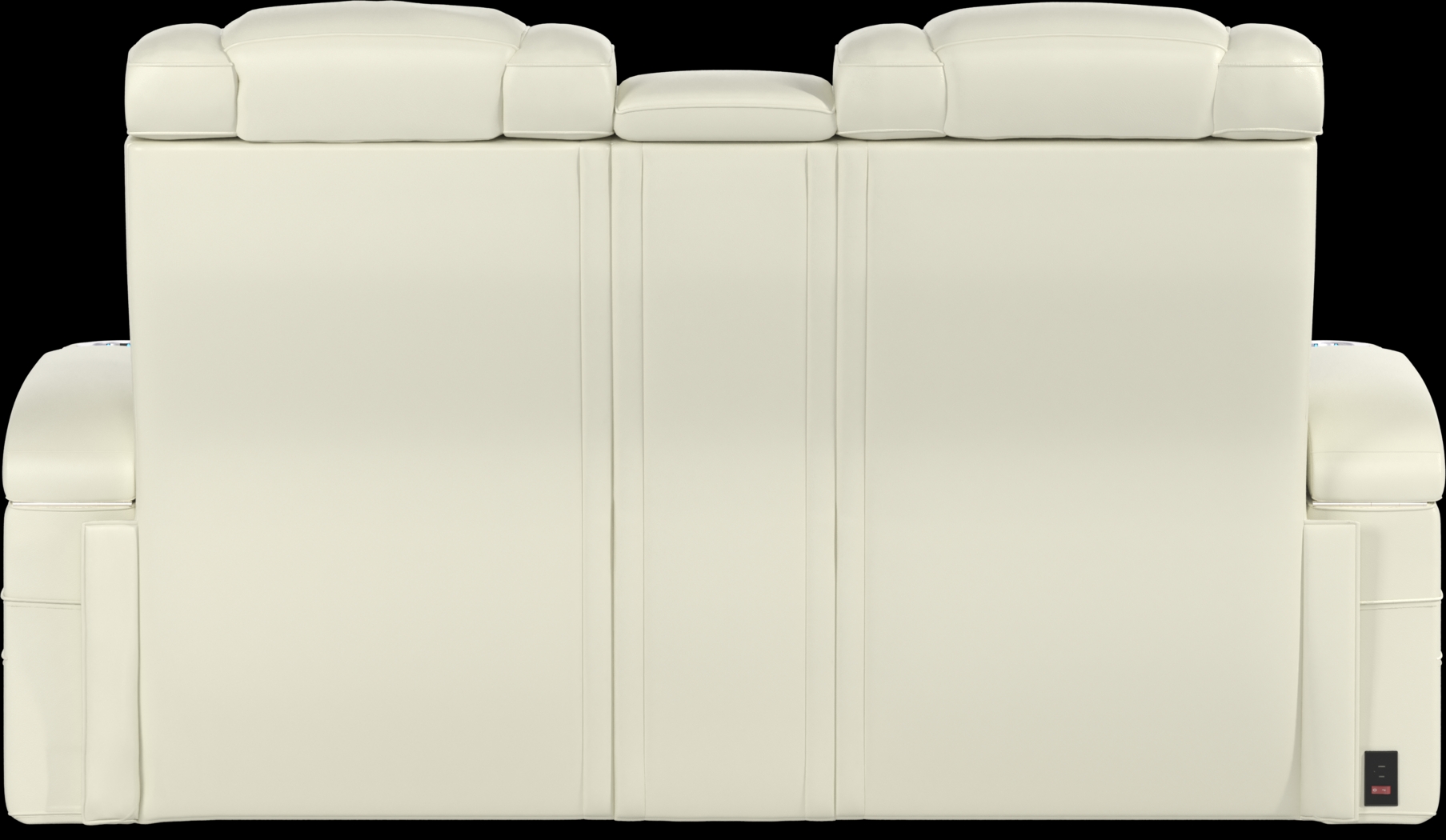 Cenova Ivory Leather 3 Pc Dual Power Reclining Living Room - Thumbnail - Image 16