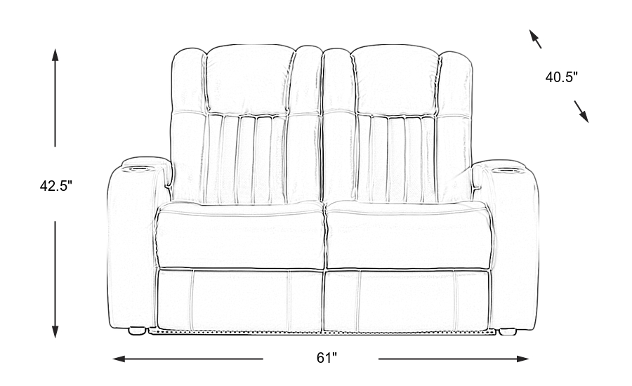 Dimension Image. Please refer to the Dimension Tab on this page for dimension details.