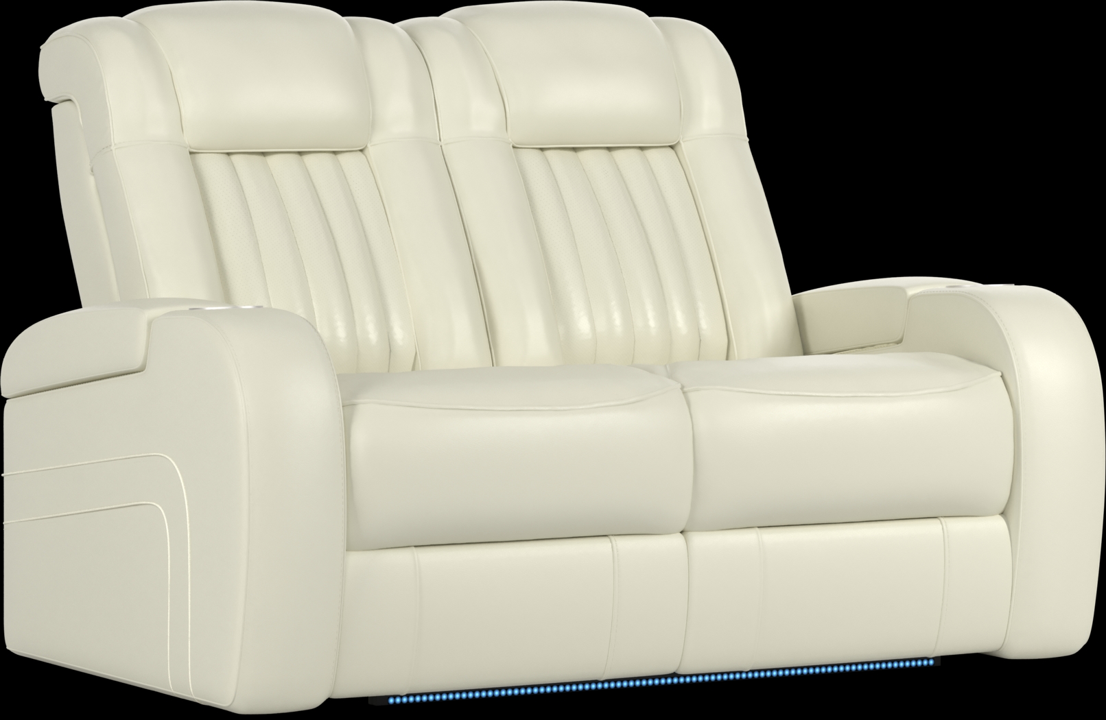 Cenova Ivory Leather 3 Pc Living Room with Dual Power Reclining Sofa - Thumbnail - Image 15
