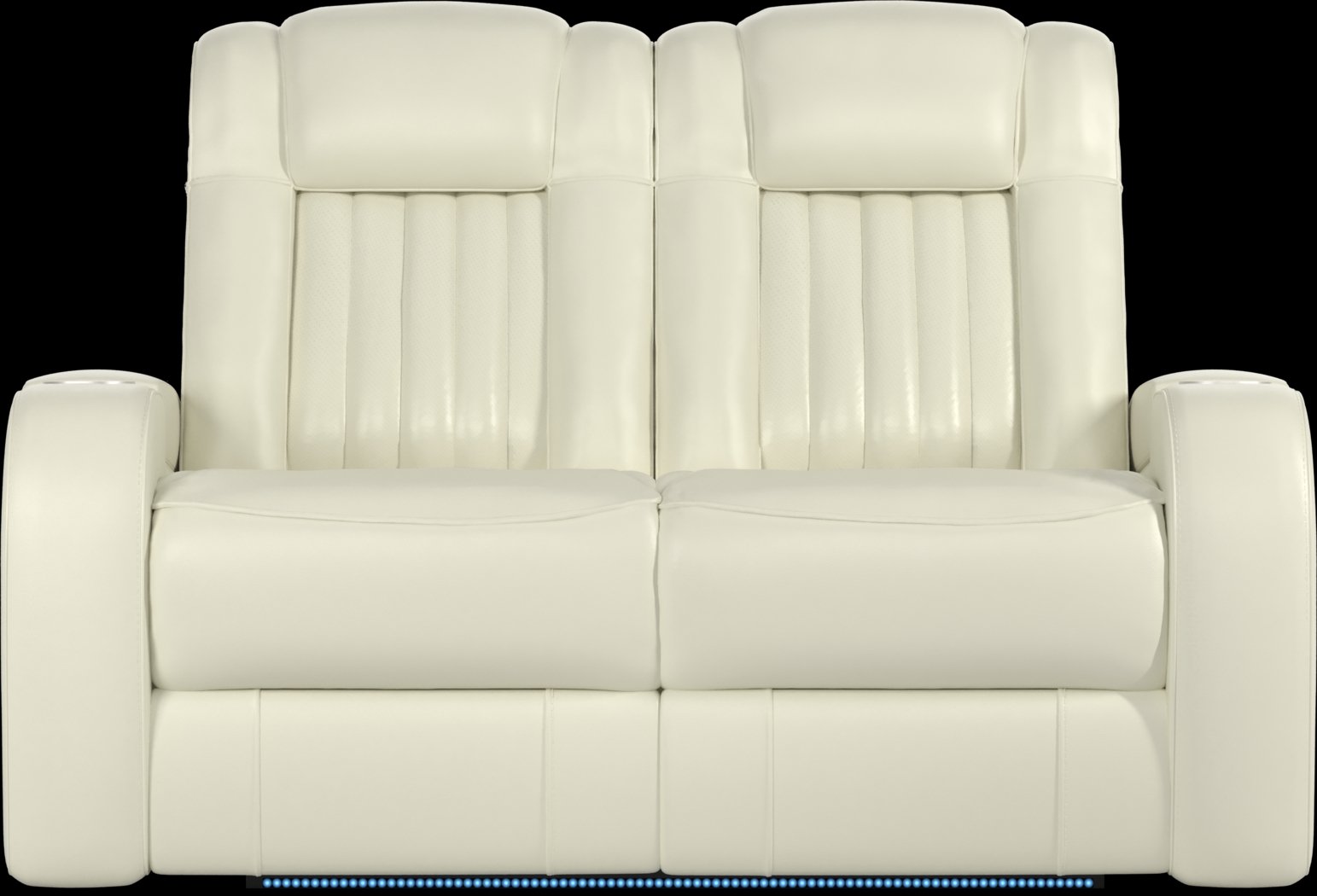 Cenova Ivory Leather 3 Pc Living Room with Dual Power Reclining Sofa - Thumbnail - Image 14