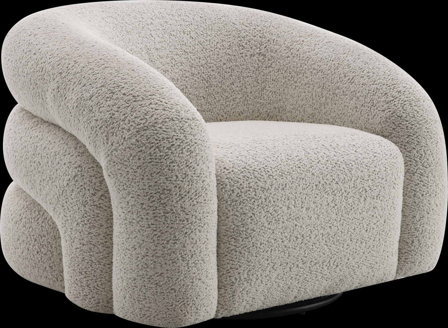 Centaroca Gray Swivel Accent Chair - Thumbnail - Image 1