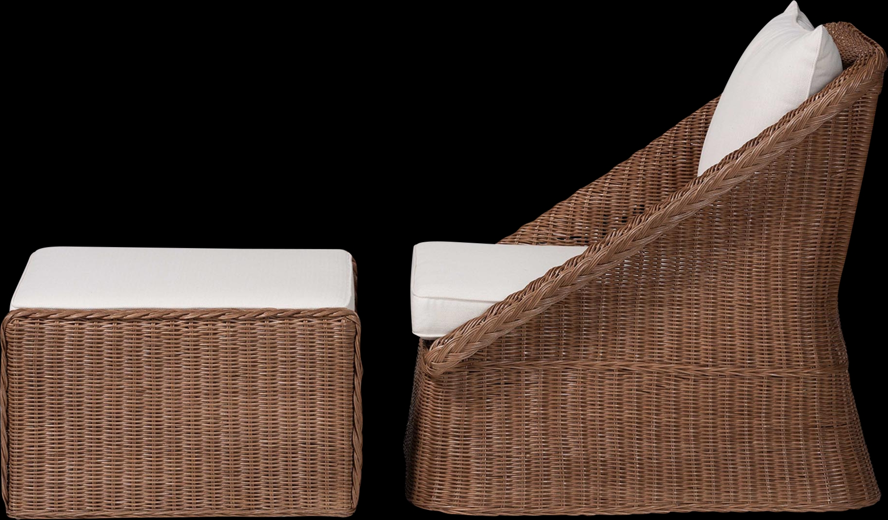 Centerstar Brown Accent Chair and Ottoman Set - Thumbnail - Image 5