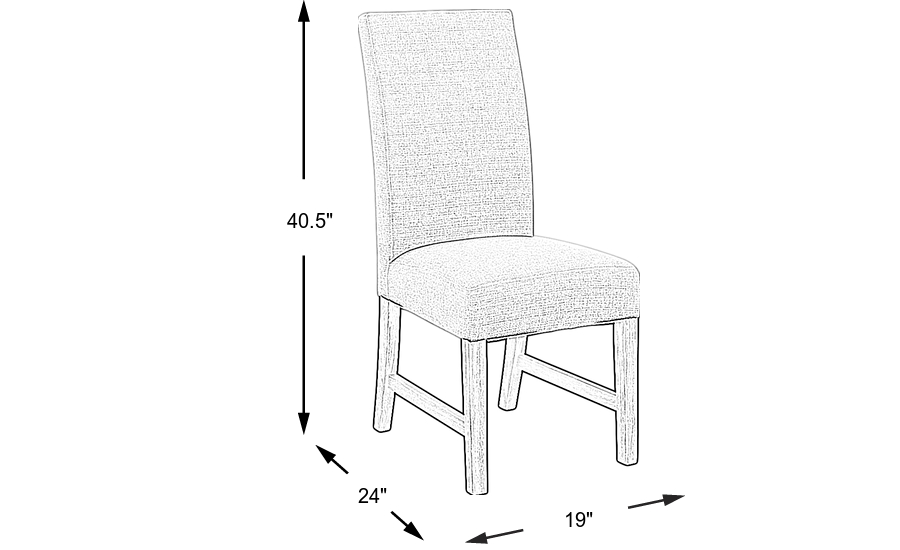 Dimension Image. Please refer to the Dimension Tab on this page for dimension details.