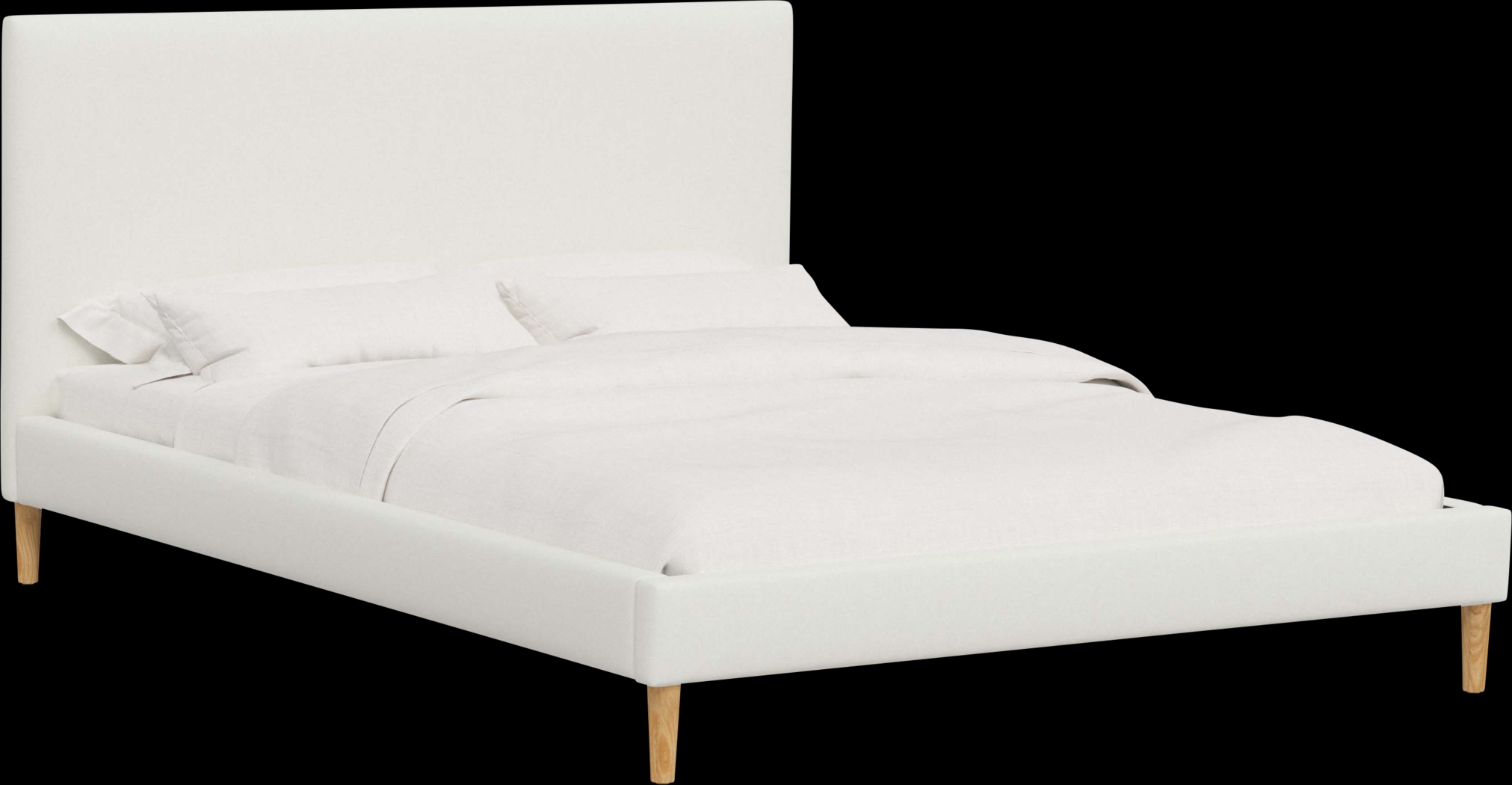 Cenwyn White King Platform Bed - Thumbnail - Image 1