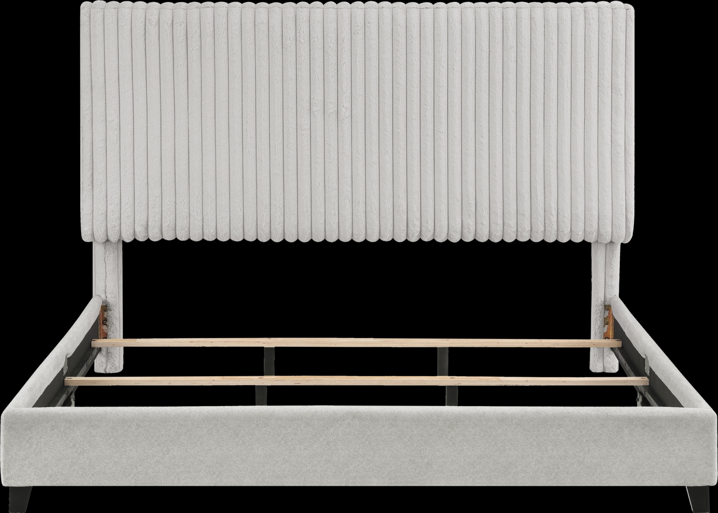 Cerau Gray King Upholstered Bed - Thumbnail - Image 6