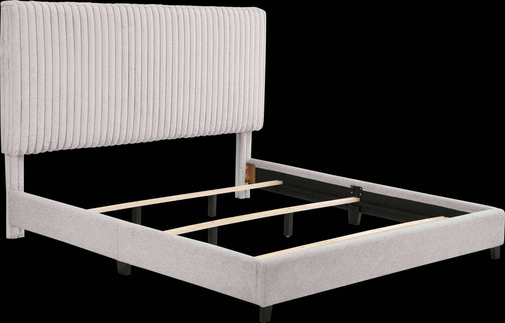 Cerau Gray King Upholstered Bed - Thumbnail - Image 7