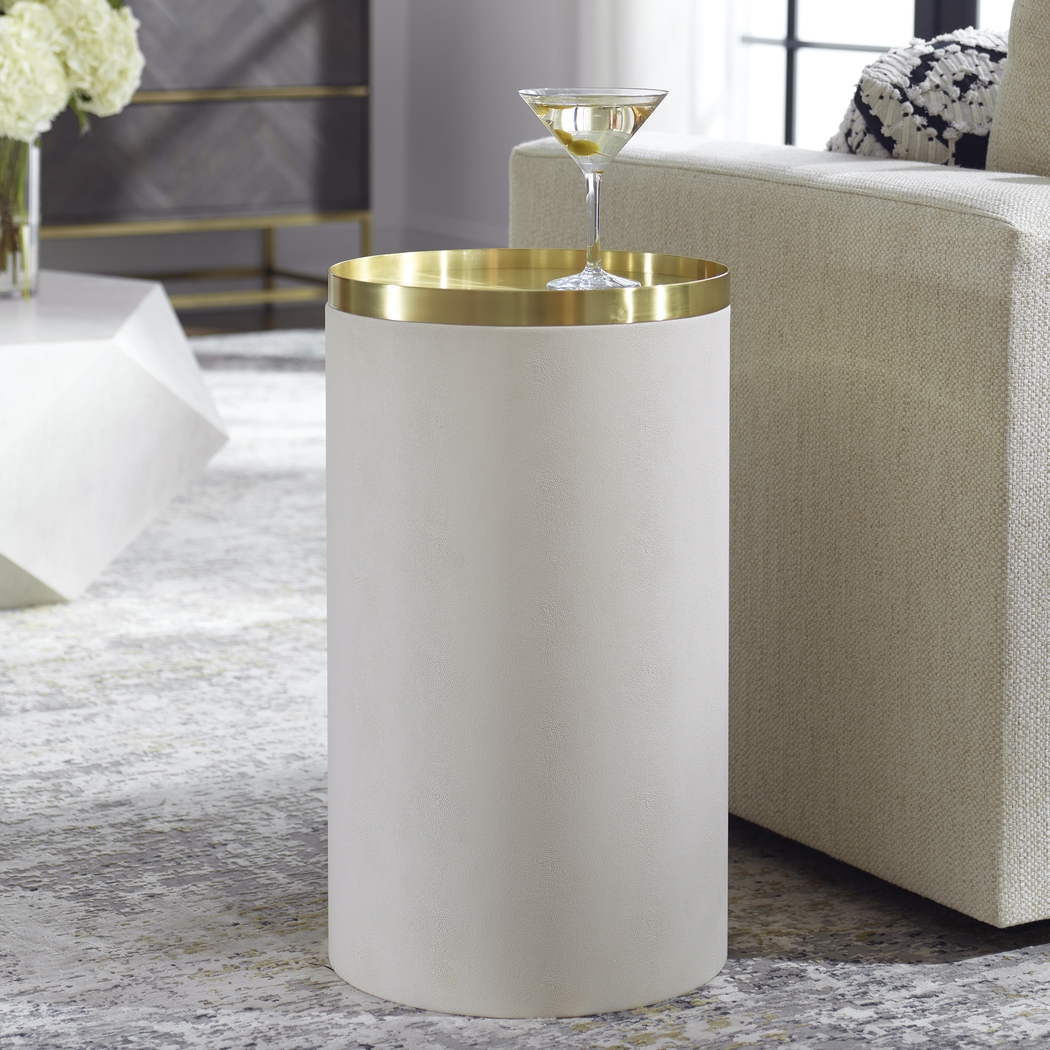 Cerber White Accent Table - Thumbnail - Image 2