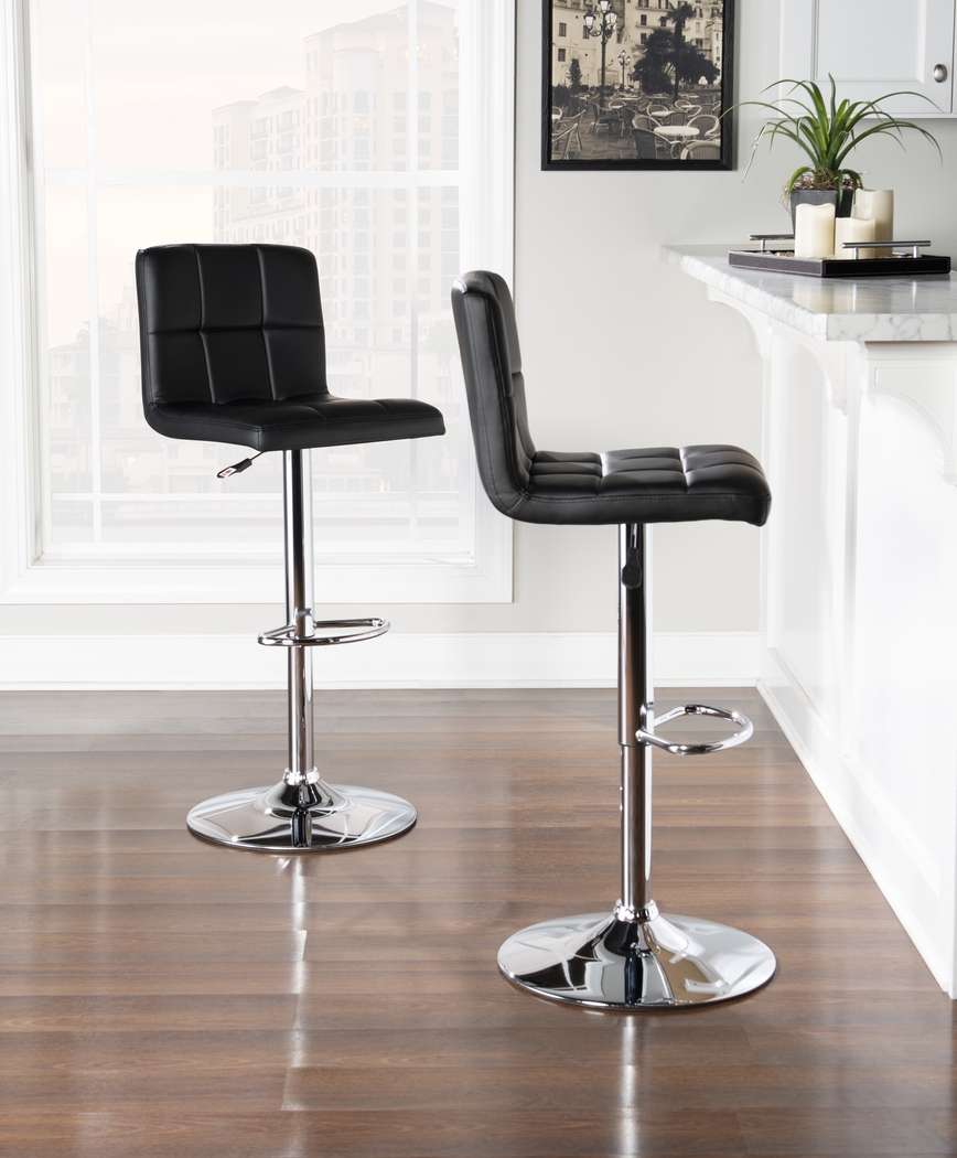 Cercis Black Desk Stool - Thumbnail - Image 4